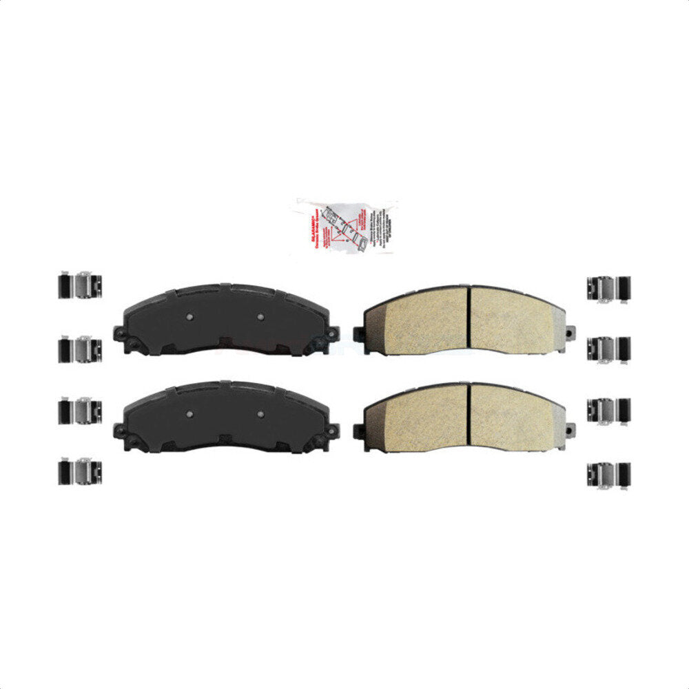 Rear Semi-Metallic Disc Brake Pads NWF-PRM1691 For Ford F-250 Super Duty F-350 F-450