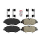 Semi-Metallic Disc Brake Pads NWF-PRM1693 For Sprinter 2500 Mercedes-Benz Metris Freightliner Dodge