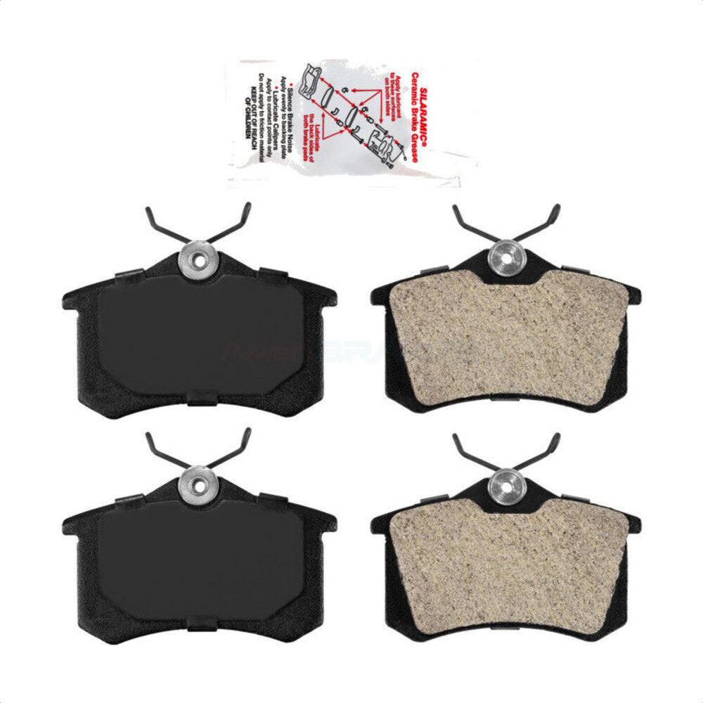 Rear Semi-Metallic Disc Brake Pads NWF-PRM340 For Volkswagen Jetta Audi Beetle A4 Quattro Golf A6 Passat Corrado Allroad Scirocco S4 Quantum Peugeot 405 Renault Fluence