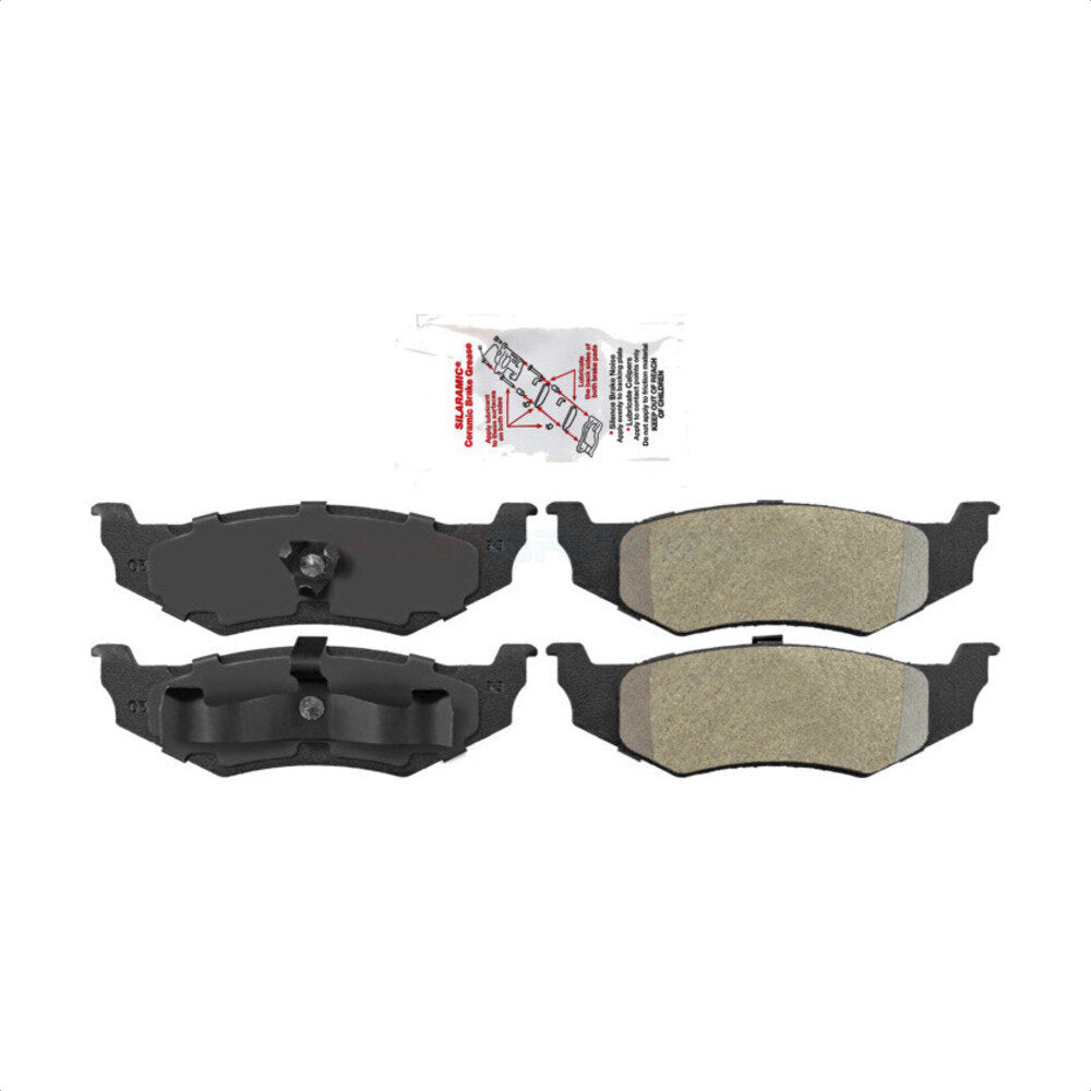 Rear Semi-Metallic Disc Brake Pads NWF-PRM641 For Chrysler PT Cruiser Dodge Neon Sebring Stratus Intrepid 300M Concorde Plymouth LHS Cirrus Breeze LeBaron Eagle Vision New Yorker Acclaim Spirit