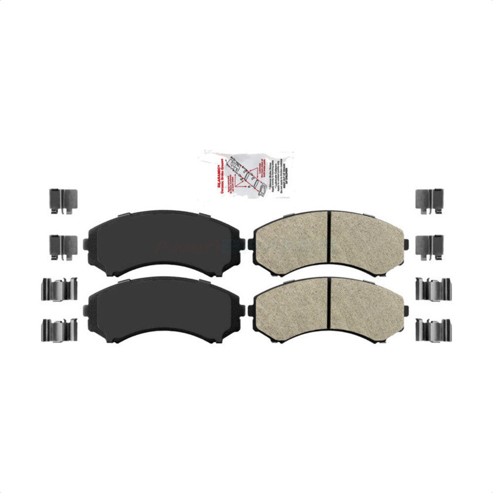 Front Semi-Metallic Disc Brake Pads NWF-PRM867 For Mitsubishi Endeavor Isuzu Rodeo Montero Axiom Honda Passport Sport