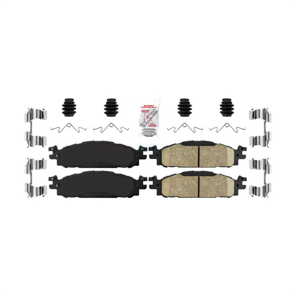 Front Ceramic Disc Brake Pads NWF-PTC1508 For Ford Explorer Taurus Flex Lincoln MKT MKS