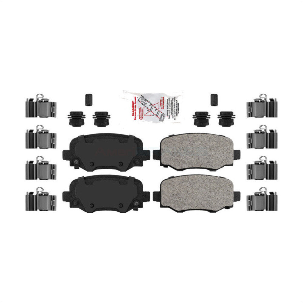 Rear Ceramic Disc Brake Pads NWF-PTC1734 For Jeep Cherokee Chrysler 200