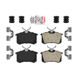 Rear Semi-Metallic Disc Brake Pads NWF-PTM340 For Volkswagen Jetta Audi Beetle A4 Quattro Golf A6 Passat Corrado Allroad Scirocco S4 Quantum Peugeot 405 Renault Fluence