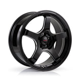 OPE Wheels FF05 Style With GLOSS BLACK+MILL SIDE Finish | Size - 18x9.5 | PCD - 5x114.3 | Offset - 35 | Bore - 73.1