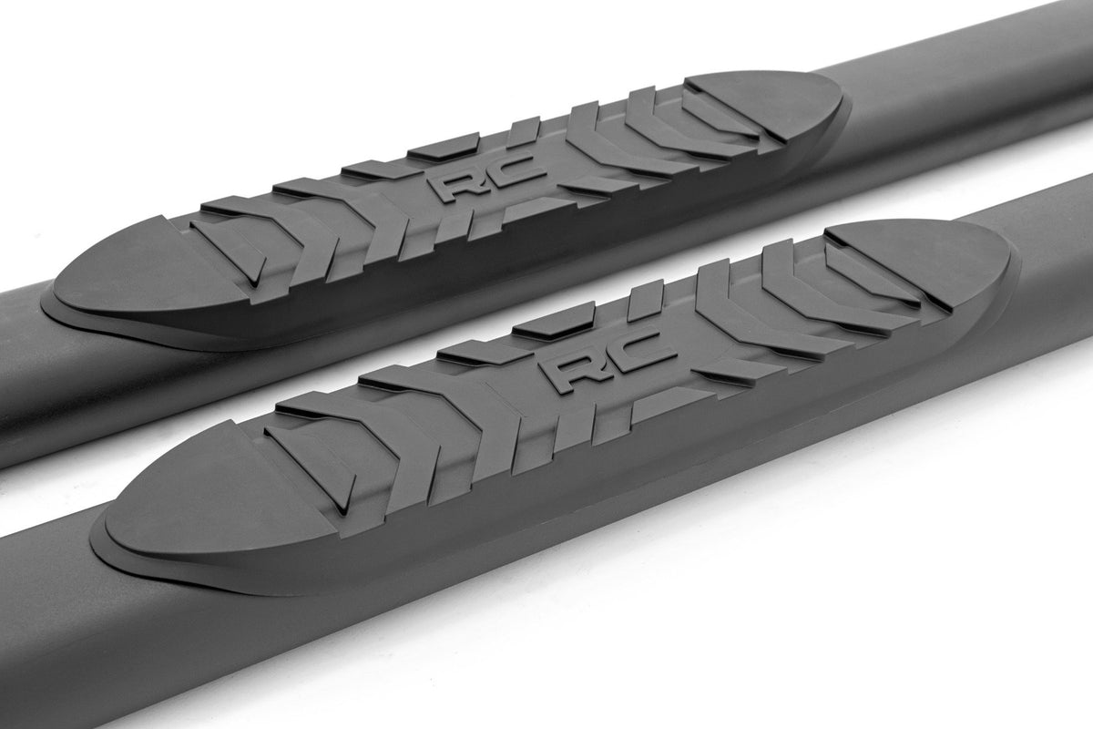 Oval Nerf Step | Crew Cab | Black | Chevy/GMC Tahoe/Yukon (21-23)