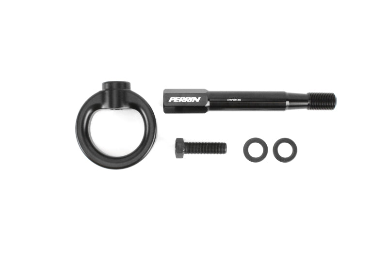 PERRIN 08-14 Subaru WRX/STI (Hatchback) Tow Hook Kit (Rear) - Black