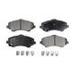 Front Semi-Metallic Disc Brake Pads PPF-D1273 For Jeep Wrangler Dodge Grand Caravan Chrysler Town & Country Journey Liberty Nitro JK Volkswagen Routan Ram C/V