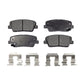 Rear Semi-Metallic Disc Brake Pads PPF-D1284 For Kia Hyundai Sorento Santa Fe Sport Sedona Genesis Coupe Entourage Borrego Equus K900 XL
