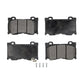 Front Semi-Metallic Disc Brake Pads PPF-D1346 For INFINITI G37 Q50 Nissan 370Z Q60 M37 Q70 Q70L QX70 M56 FX50 Z