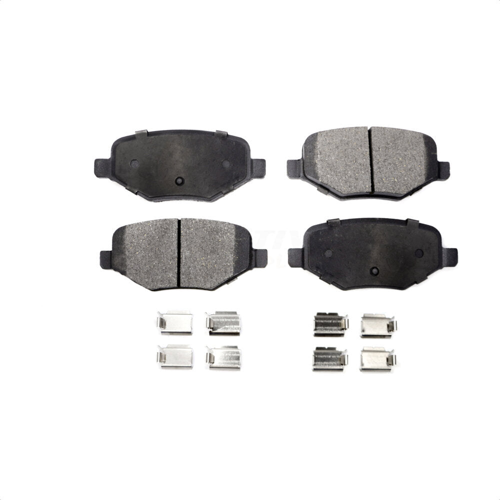 Rear Semi-Metallic Disc Brake Pads PPF-D1377 For Ford Explorer Edge Taurus Flex Lincoln Police Interceptor Utility MKX MKS MKT