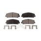Front Semi-Metallic Disc Brake Pads PPF-D1509 For Nissan Armada Titan INFINITI QX80 QX56 Suzuki Equator TITAN