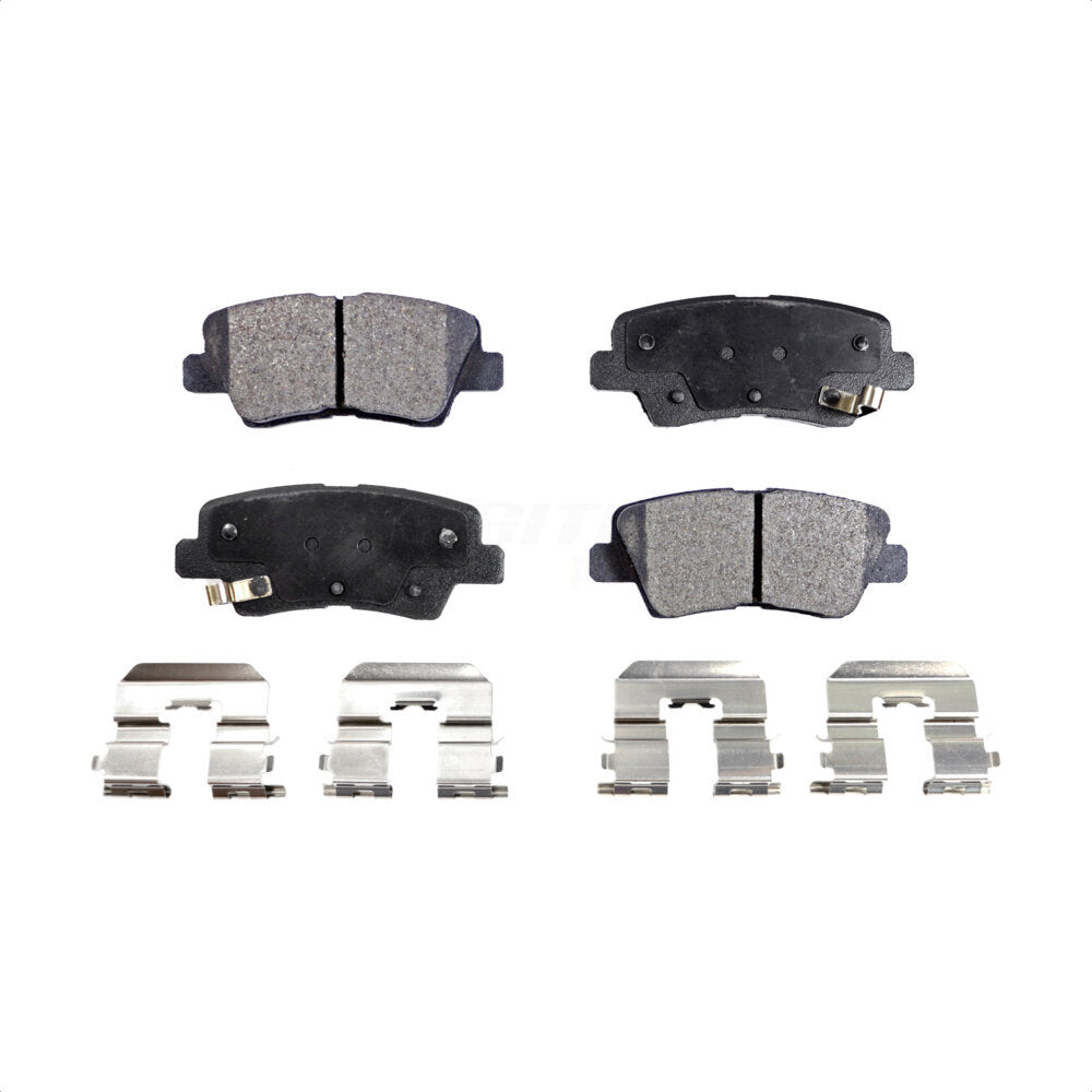 Rear Semi-Metallic Disc Brake Pads PPF-D1544 For Hyundai Kia Elantra Optima Soul Sonata Forte Accent Rio Veloster GT Forte5 Cadenza Coupe Koup EV