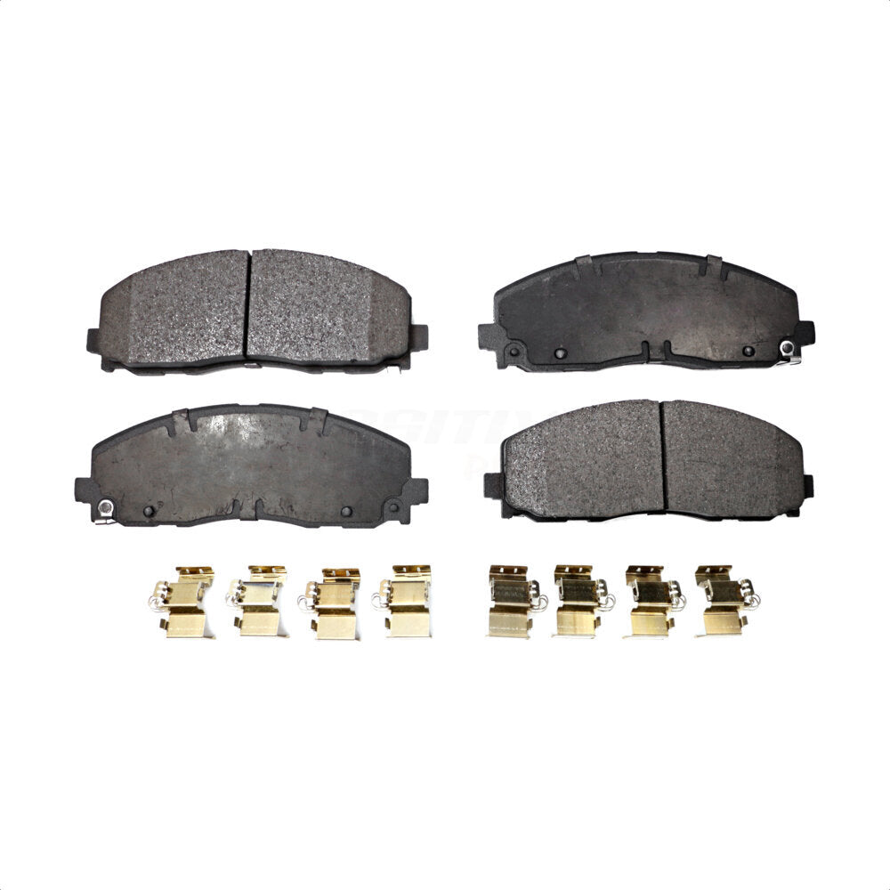 Front Semi-Metallic Disc Brake Pads PPF-D1589 For Dodge Grand Caravan Chrysler Journey Town & Country Jeep Pacifica Wrangler Gladiator Ram C/V Volkswagen Routan Voyager