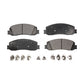 Front Semi-Metallic Disc Brake Pads PPF-D1631 For Ford F-250 Super Duty F-350 F-450