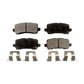 Rear Semi-Metallic Disc Brake Pads PPF-D1698 For Acura Honda Odyssey TLX MDX RLX