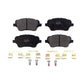 Front Semi-Metallic Disc Brake Pads PPF-D1730 For 2014-2019 Ford Fiesta ST