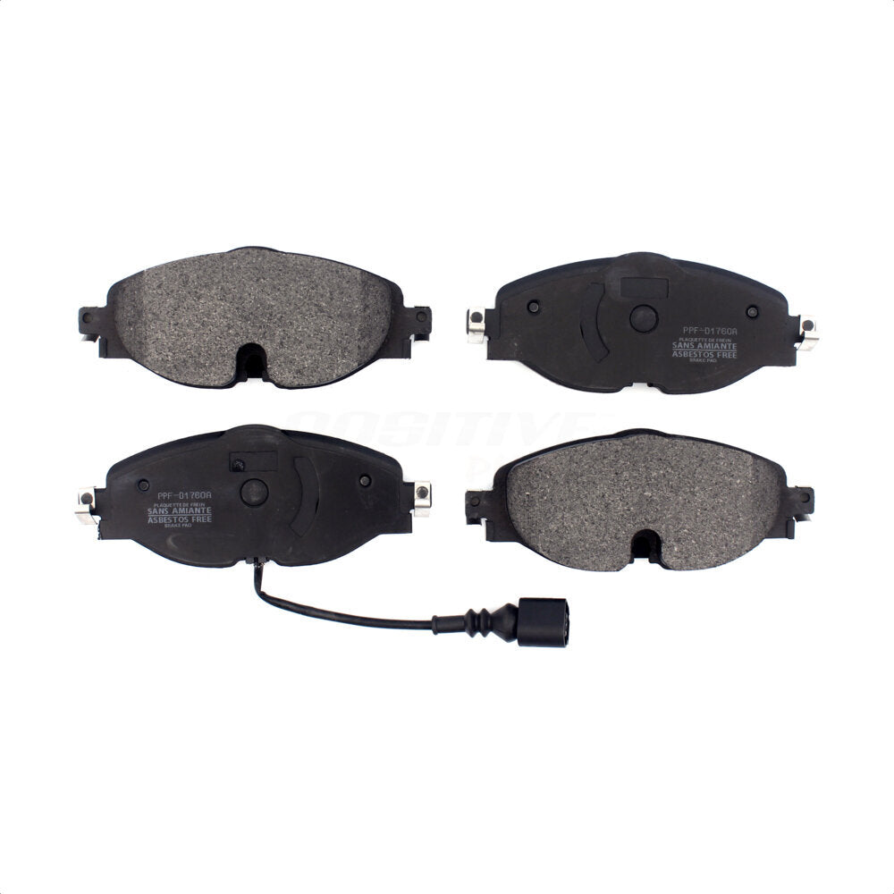 Front Semi-Metallic Disc Brake Pads PPF-D1760A For Volkswagen Jetta Audi GTI A3 Golf SportWagen Quattro Alltrack e-Golf Sportback e-tron TT Taos Passat