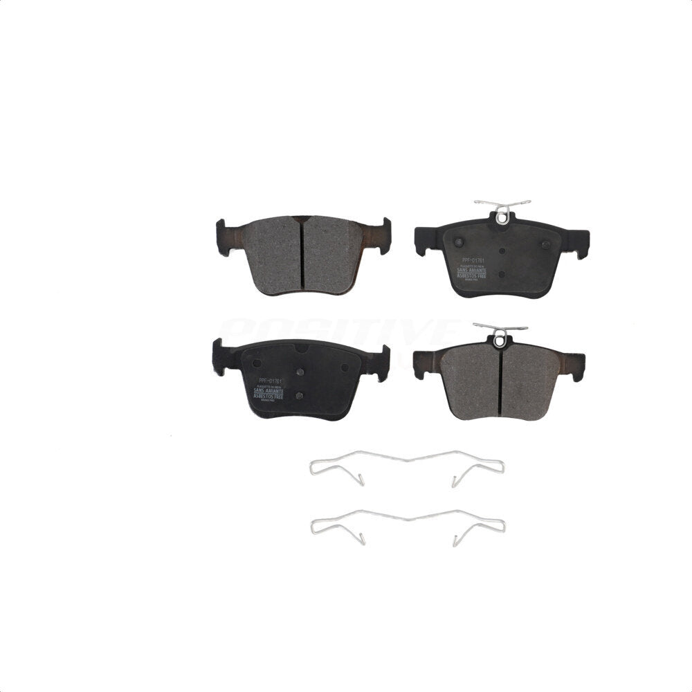 Rear Semi-Metallic Disc Brake Pads PPF-D1761 For Volkswagen Tiguan Atlas Jetta Audi A3 Quattro Golf R e-Golf S3 Q3 Sportback e-tron TT Arteon TTS Taos Cross Sport