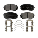 Front Semi-Metallic Disc Brake Pads PPF-D1855 For Hyundai Kia Sonata Optima Soul Kona Elantra GT Veloster EV Forte Seltos Forte5