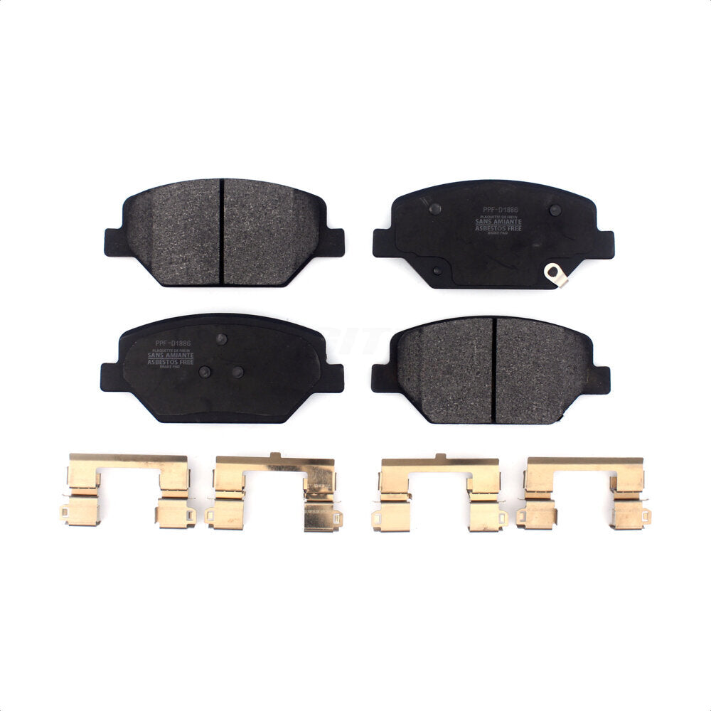 Front Semi-Metallic Disc Brake Pads PPF-D1886 For Chevrolet Equinox GMC Terrain Camaro Buick Envision LaCrosse Cadillac XT4 Regal Sportback TourX