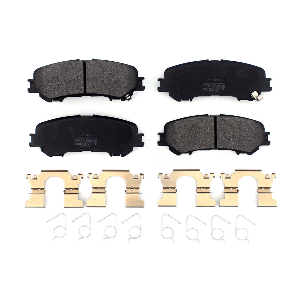 Rear Semi-Metallic Disc Brake Pads PPF-D2032 For 2017-2023 Nissan TITAN