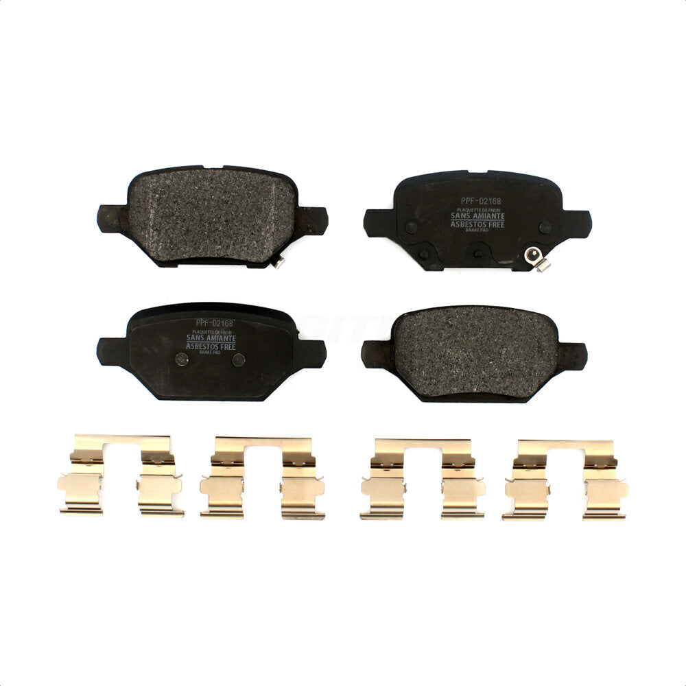 Rear Semi-Metallic Disc Brake Pads PPF-D2168 For 2018-2022 Chevrolet Trax Buick Encore