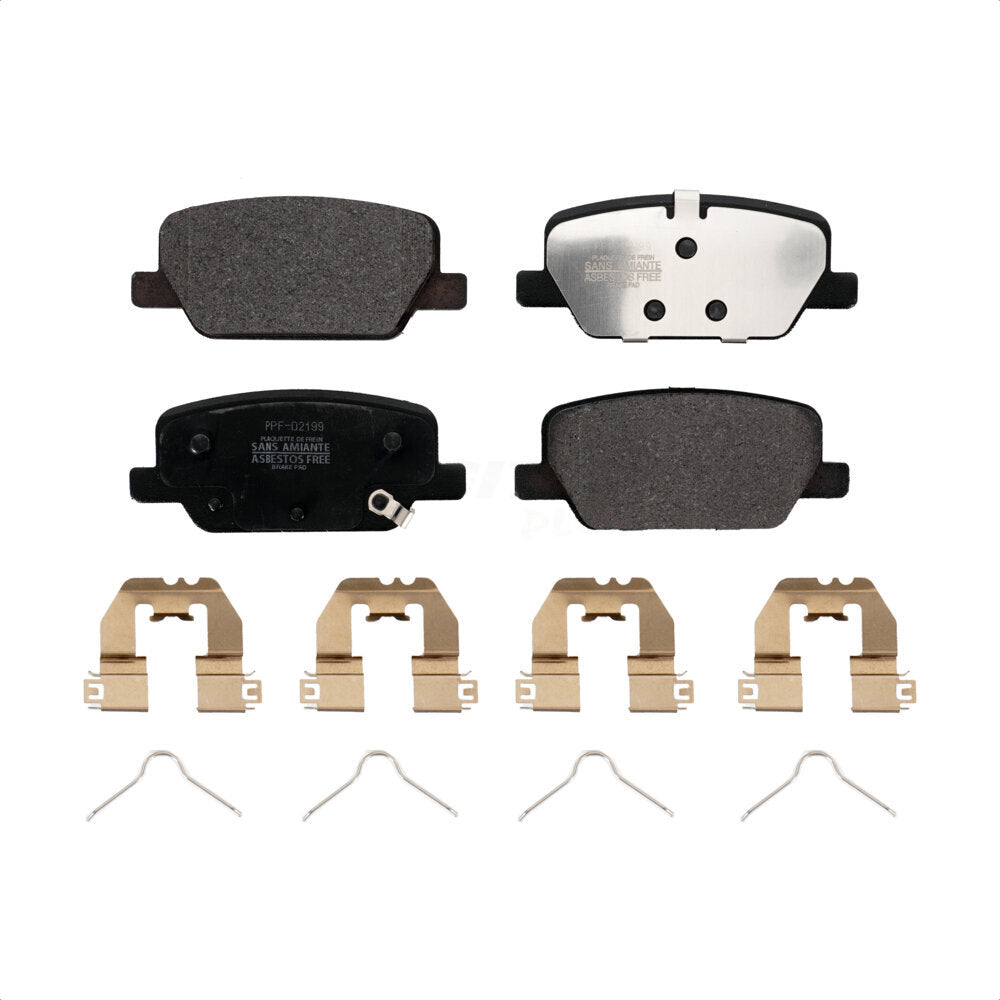 Rear Semi-Metallic Disc Brake Pads PPF-D2199 For Hyundai Santa Fe Kia Telluride Palisade