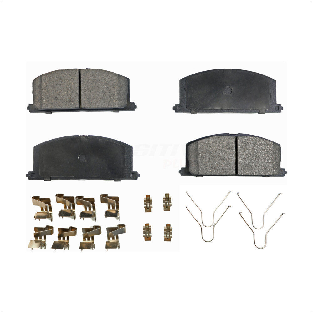 Front Semi-Metallic Disc Brake Pads PPF-D242 For Toyota Corolla Tercel MR2 Celica Geo Prizm Paseo Camry Chevrolet Nova