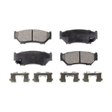 Front Semi-Metallic Disc Brake Pads PPF-D556 For Tracker Chevrolet Suzuki Sidekick Geo Vitara Hyundai Scoupe