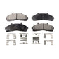 Front Semi-Metallic Disc Brake Pads PPF-D652 For Ford Ranger Explorer Mazda Mercury Mountaineer B3000 B2300 B2500 B4000