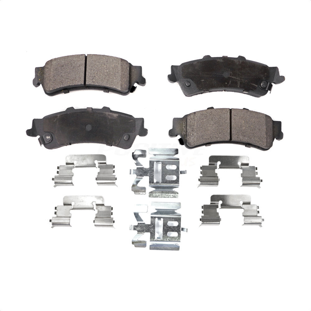 Rear Semi-Metallic Disc Brake Pads PPF-D792 For Chevrolet Silverado 1500 GMC Sierra Cadillac DeVille Tahoe DTS Classic Suburban Astro Yukon XL 3500 Safari 60 Special