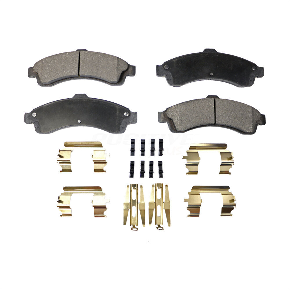 Front Semi-Metallic Disc Brake Pads PPF-D882 For Chevrolet Trailblazer GMC Envoy EXT XL Buick Rainier Oldsmobile Bravada XUV SSR Isuzu Ascender Saab 9-7x