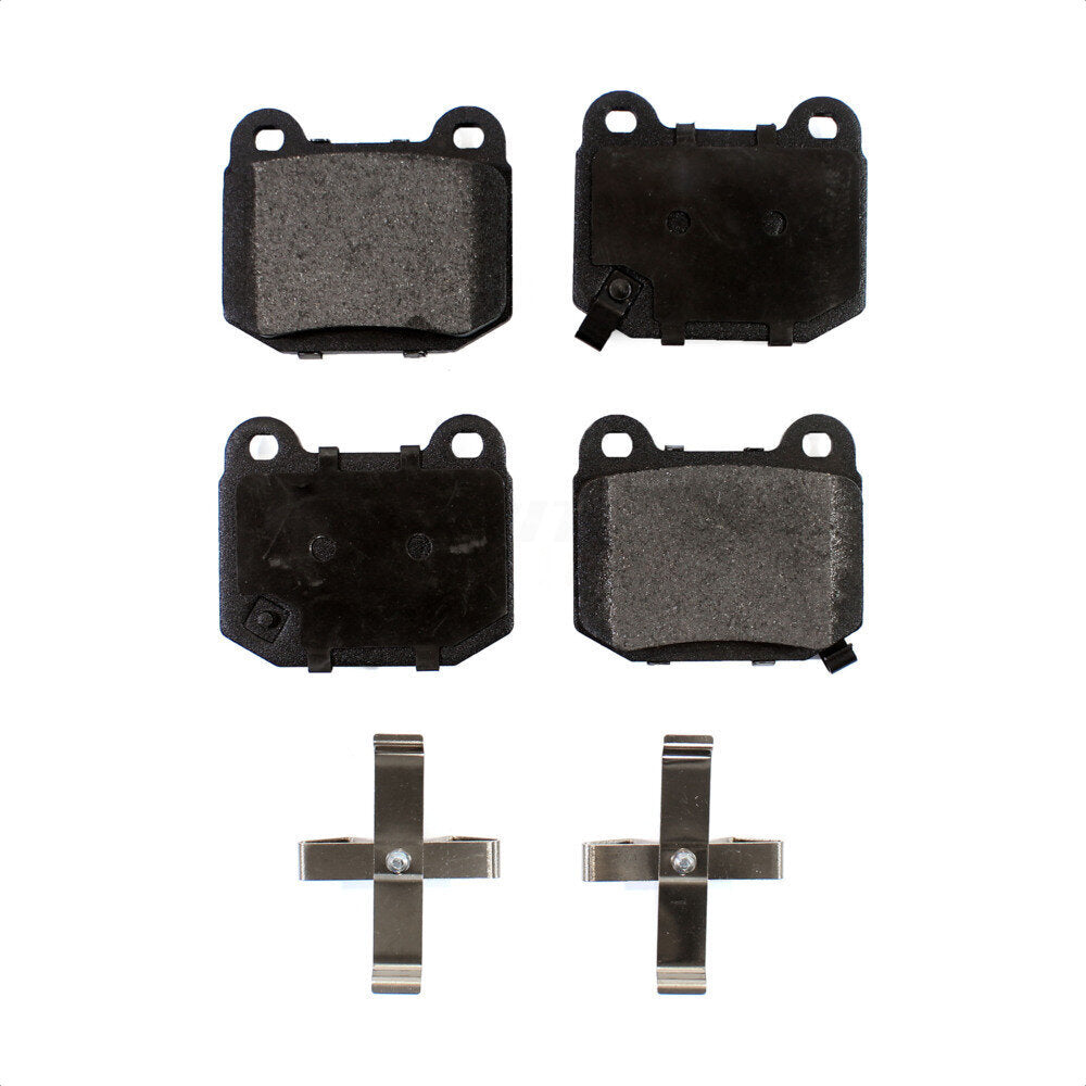 Rear Semi-Metallic Disc Brake Pads PPF-D961 For Subaru Impreza Nissan 350Z INFINITI G35 Mitsubishi Lancer WRX STI BRZ Toyota 86