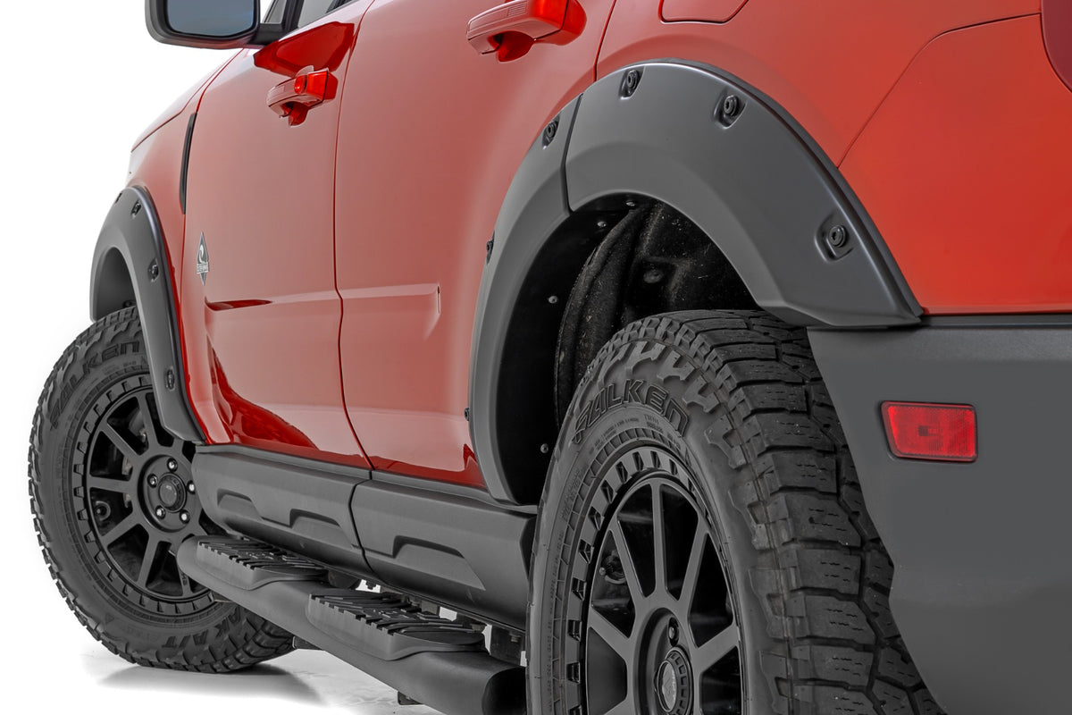 Pocket Fender Flares | Gloss Black | Ford Bronco Sport 4WD (21-23)
