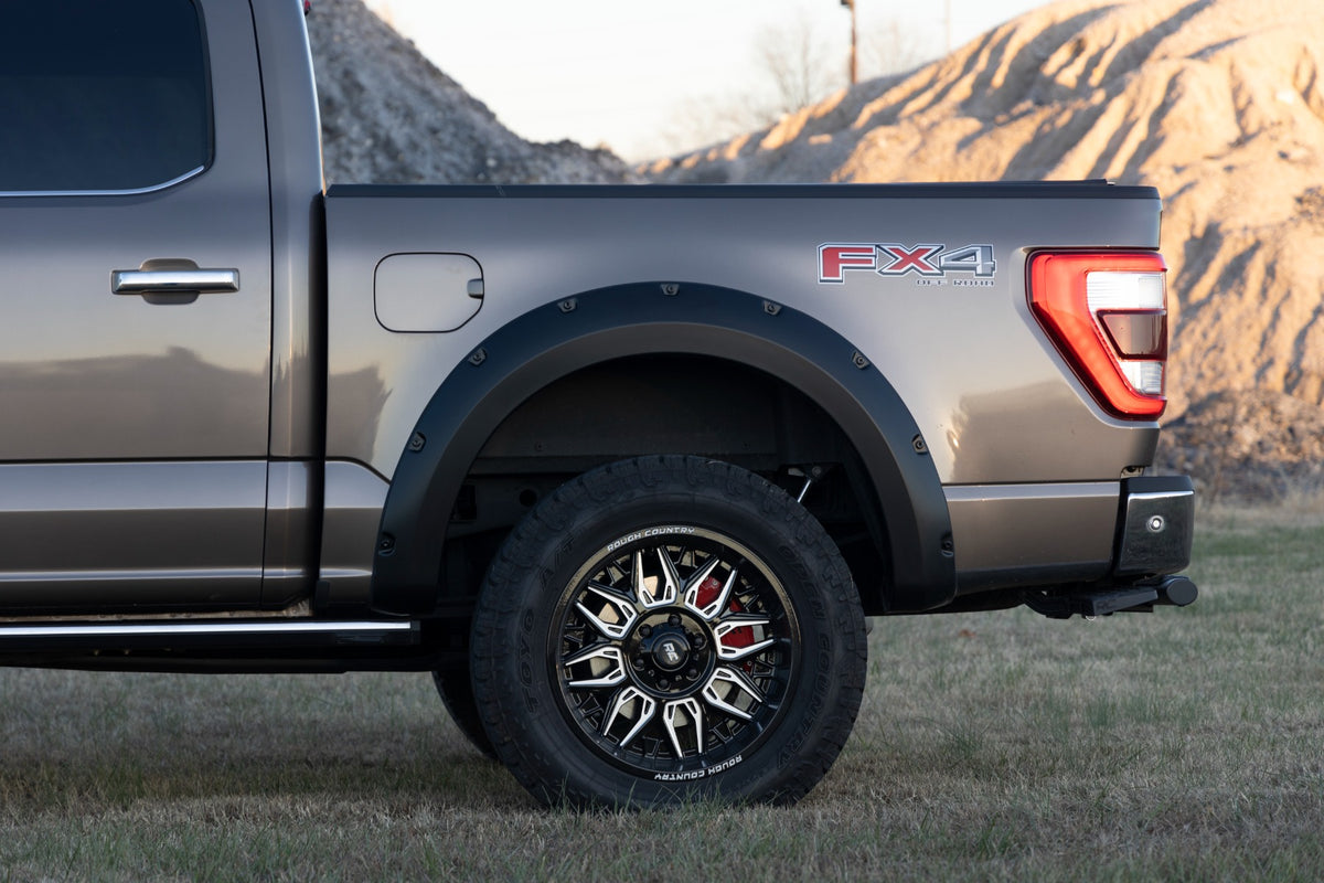Pocket Fender Flares | JS Iconic Silver | Ford F-150 2WD/4WD (21-23)