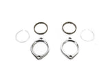 Precision Works Flange Gasket Hardware For Harley Davidson Exhaust Install Kit 84-15