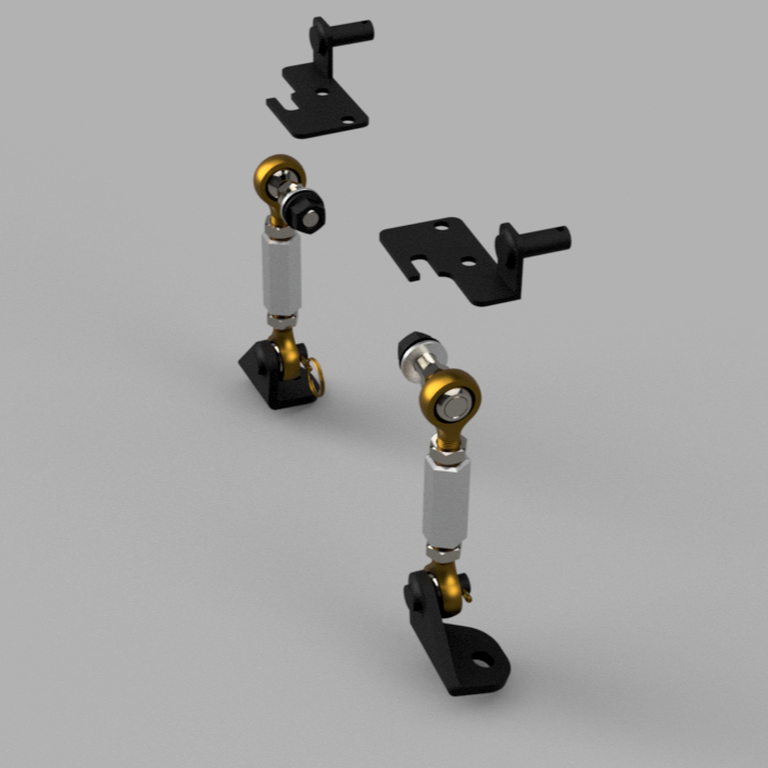 Precision Works Quick Release Disconnect Sway Bar End Links - Ford Bronco 2021+