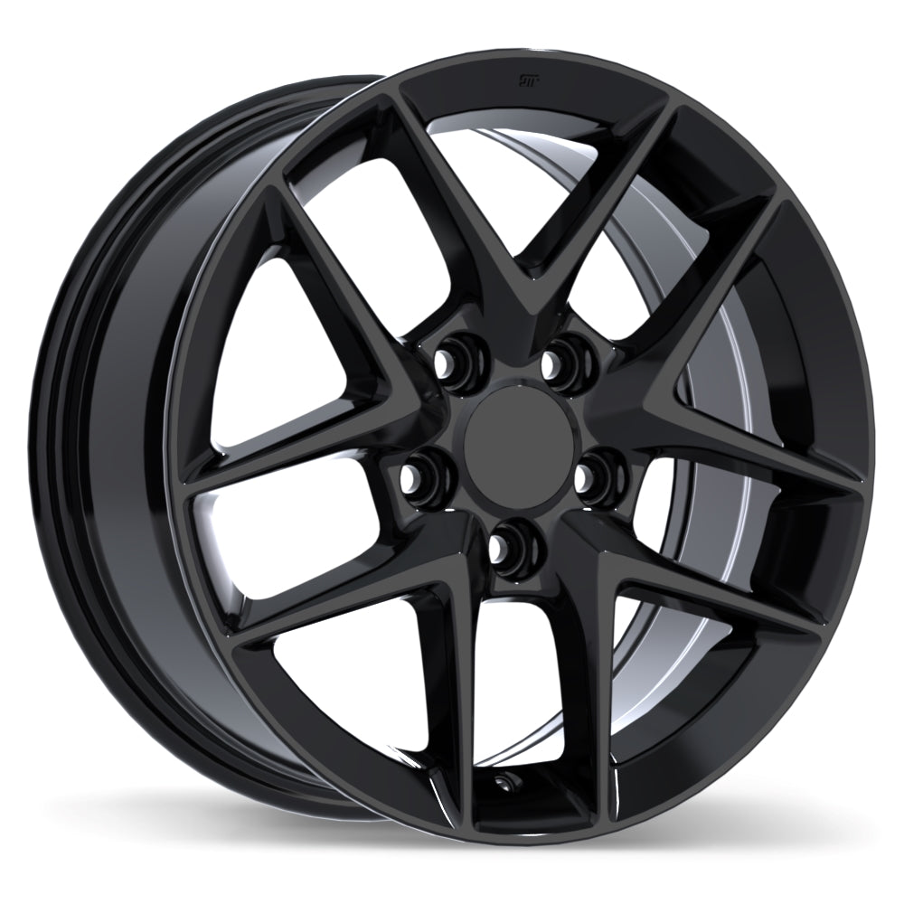 Replika Gloss Black R267 16x7.0 5x114.3mm +45 64.1mm BLK