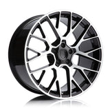 RS BLACK MACHINED FACE 20x9.0 5x112 Wheels - RP1-20F