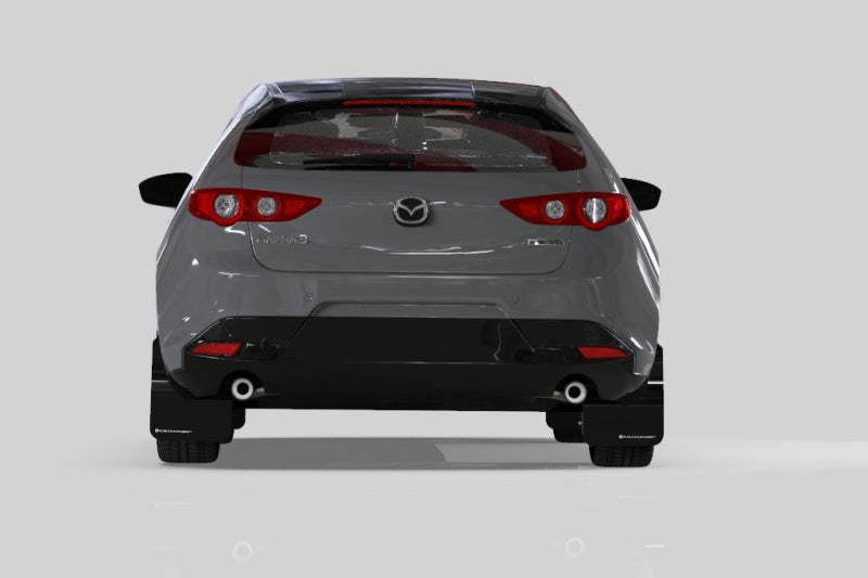 Rally Armor 19-26 Mazda3 Hatchback Black UR Mud Flap w/Dark Grey Logo