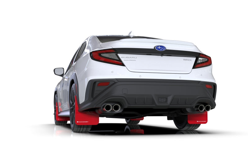 Rally Armor 22-26 Subaru WRX Red UR Mud Flap w/White Logo