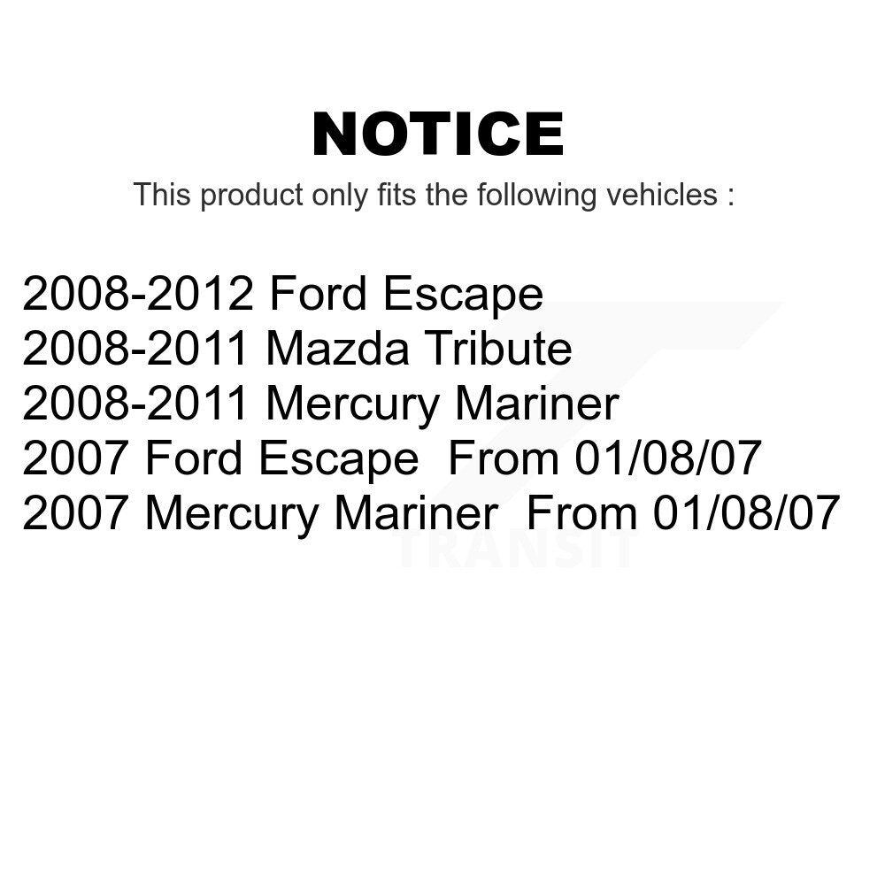 Rear Brake Drums Pair For Ford Escape Mercury Mariner Mazda Tribute K8-101858