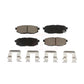 Rear Ceramic Disc Brake Pads CMX-D1124 For Subaru Forester Outback Legacy Scion FR-S BRZ Tribeca B9 Toyota 86