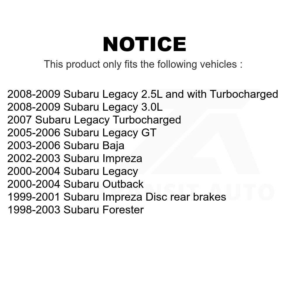 Rear Ceramic Disc Brake Pads CMX-D770 For Subaru Outback Forester Legacy Impreza Baja