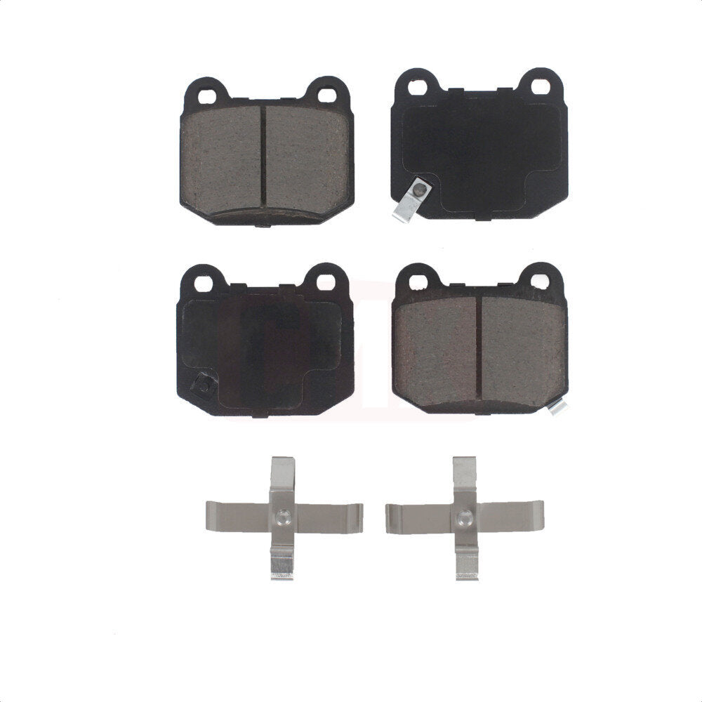 Rear Ceramic Disc Brake Pads CMX-D961 For Subaru Impreza Nissan 350Z INFINITI G35 Mitsubishi Lancer WRX STI BRZ Toyota 86