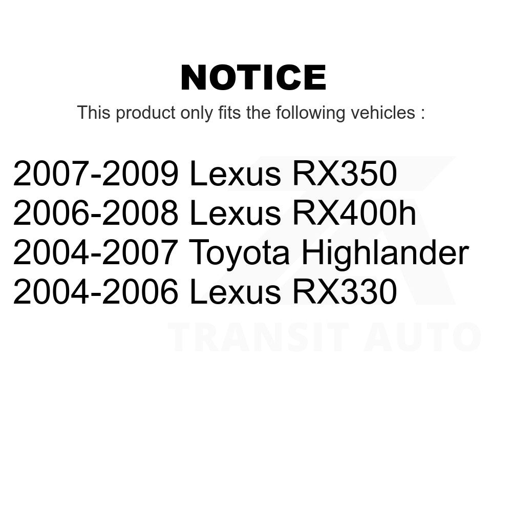 Rear Ceramic Disc Brake Pads CMX-D996 For Lexus Toyota Highlander RX350 RX330 RX400h