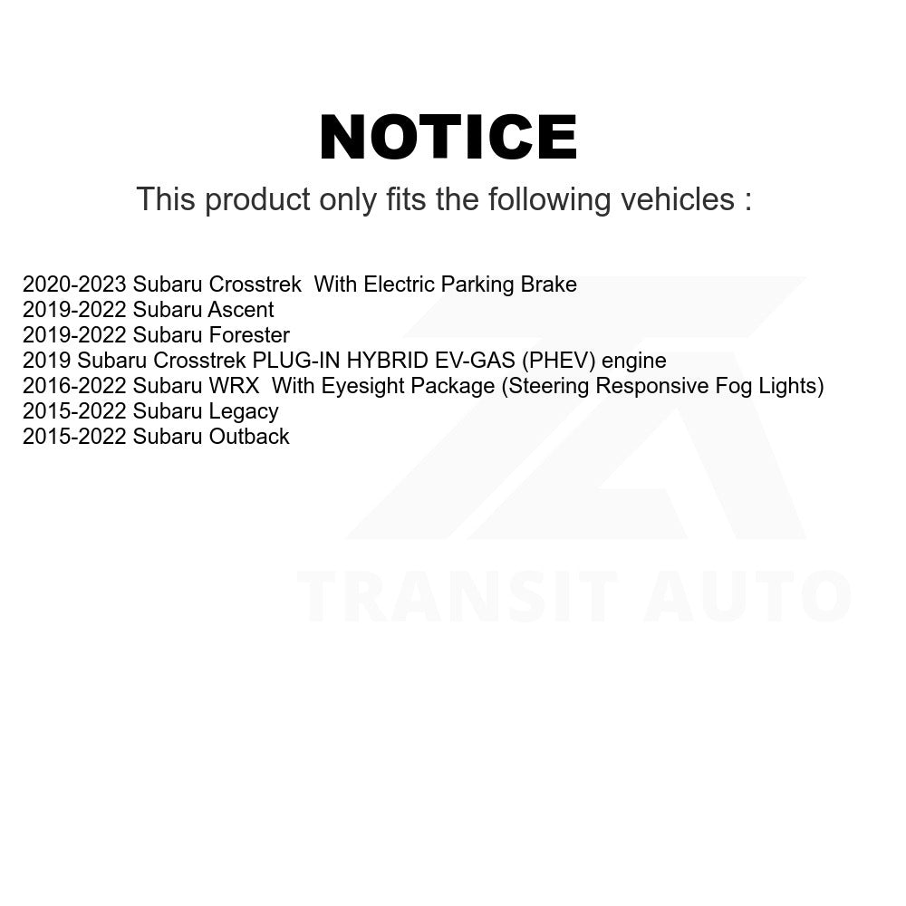 Rear Ceramic Disc Brake Pads NWF-PRC1808 For Subaru Outback Legacy Forester Crosstrek Ascent WRX