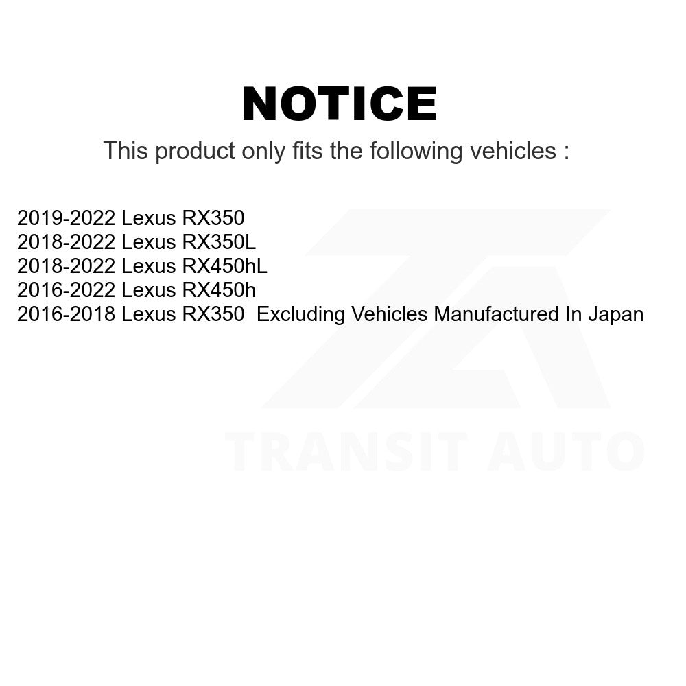 Rear Ceramic Disc Brake Pads NWF-PRC1879 For Lexus RX350 RX450h RX350L RX450hL