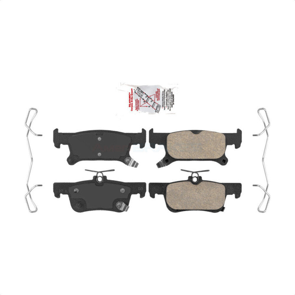 Rear Ceramic Disc Brake Pads NWF-PRC2025 For 2016-2019 Buick Envision With 288mm Diameter Rotor